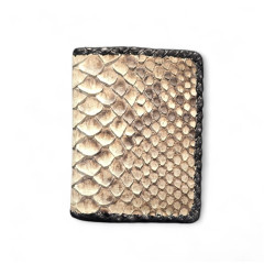 Snake Leather Card Holder Handcrafted Spain | Tabarez